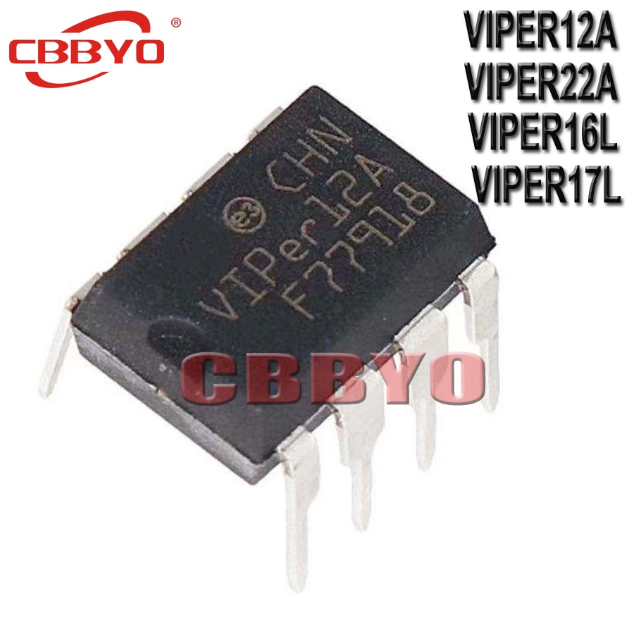 10PCS VIPER12A DIP8 VIPER12 DIP 12A DIP-8 VIPER22A Viper222 VIPER32 ...