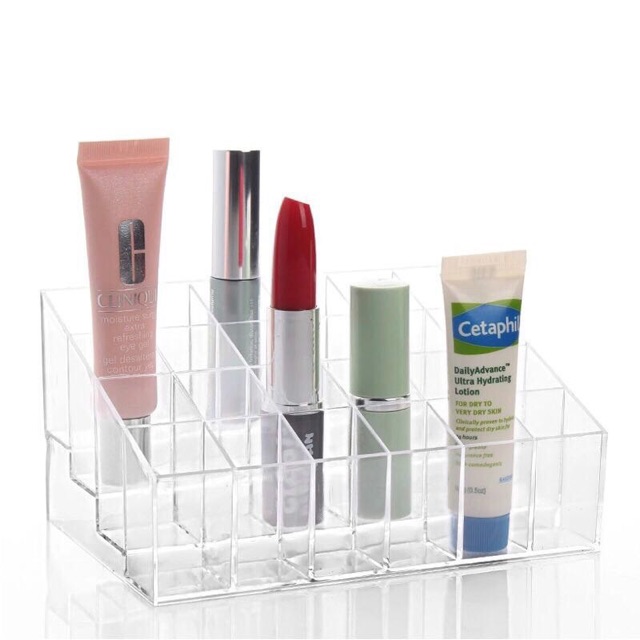 Clear Acrylic Makeup Cosmetic Organizer Lipstick Brush Display Holder Stand free Shopping & Feida