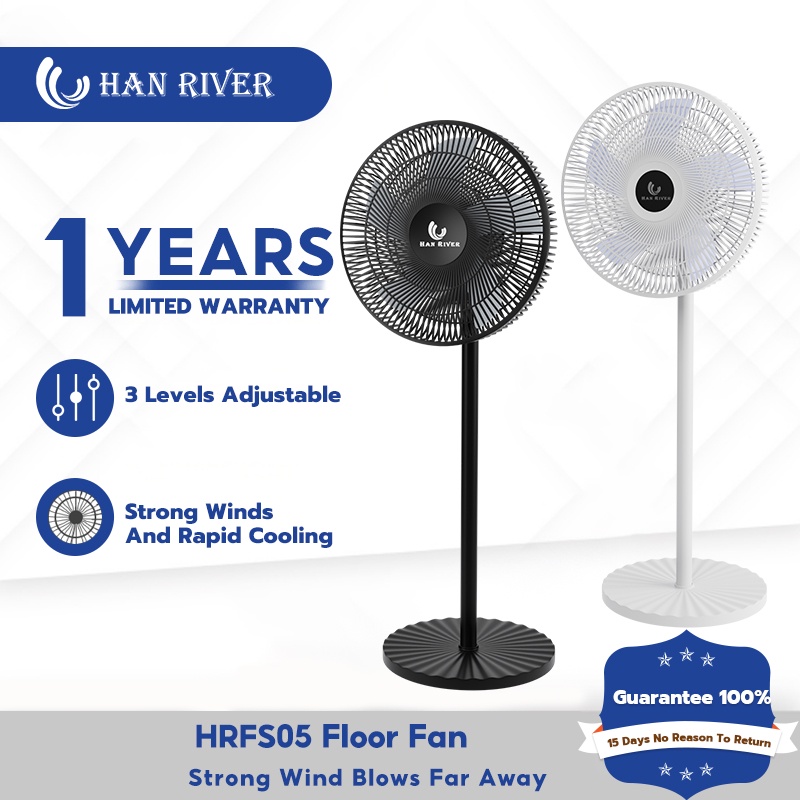 Stand Fan 16 inch Three gears adjustable Wideangle head swing home