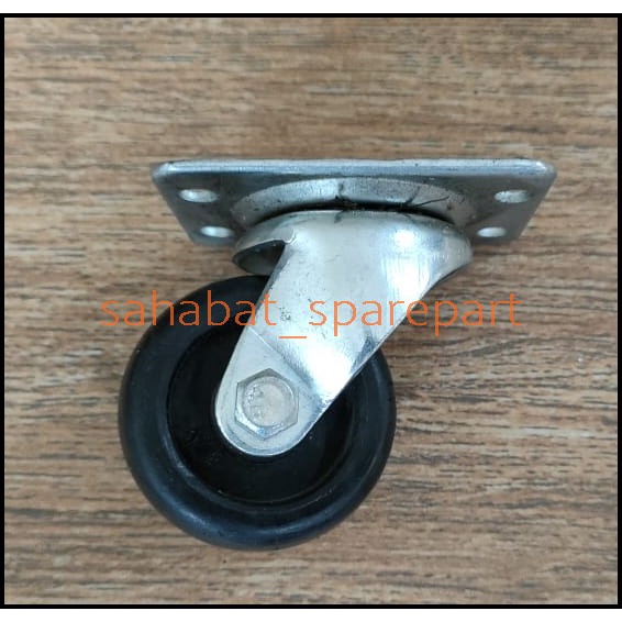 2 INCH RUBBER TROLLEY WHEELS ROTATE 360 DEGREE WHEELS | Shopee Philippines
