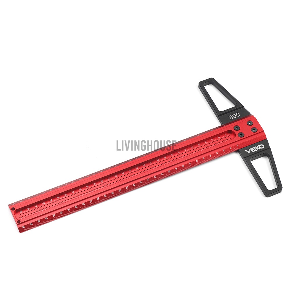 VEIKO 300/400/500/600/760mm Woodworking Line Scriber T-type Ruler with ...