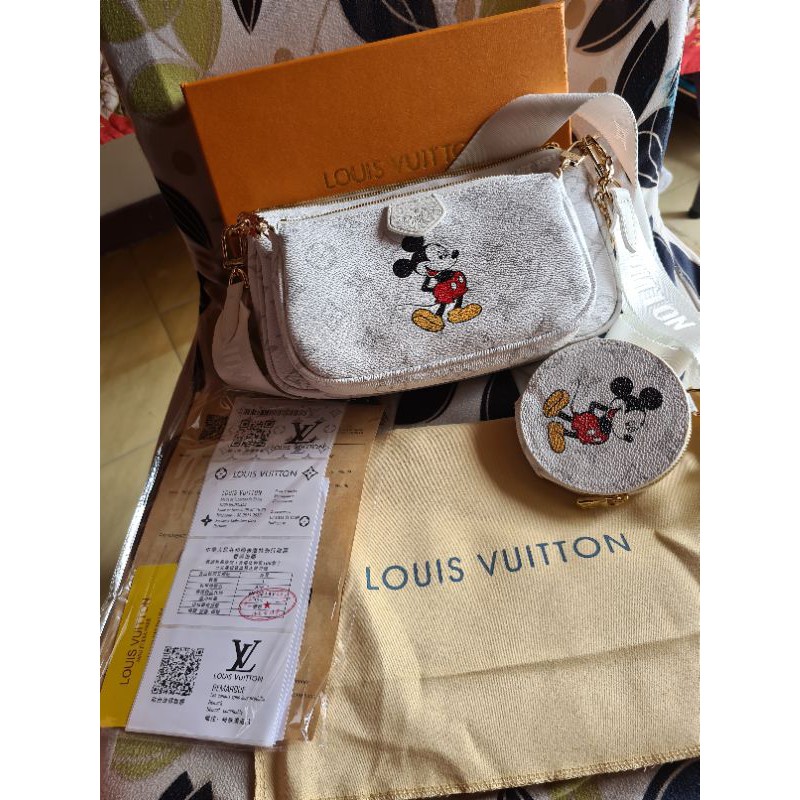 MULTI POCHETTE WHITE MONO MICKEY