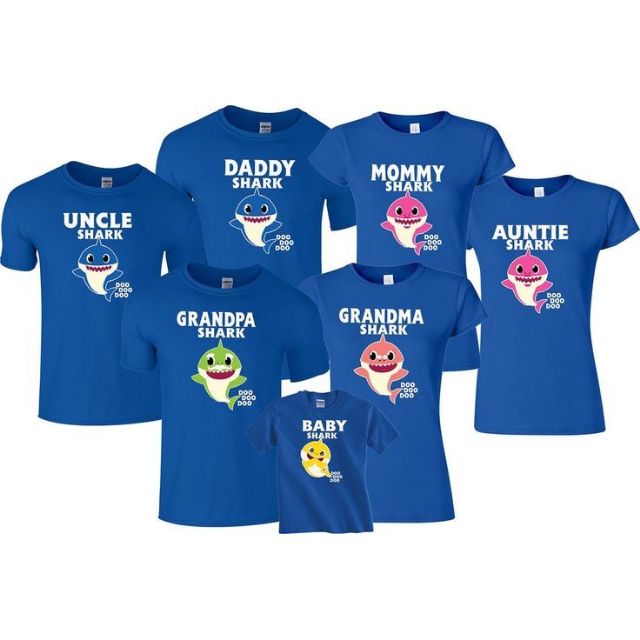 Family baby shark ayuda shirts