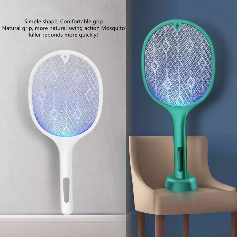 Mic. New 3000V Electric Insect Racket Swatter Zapper USB 1200mAh ...