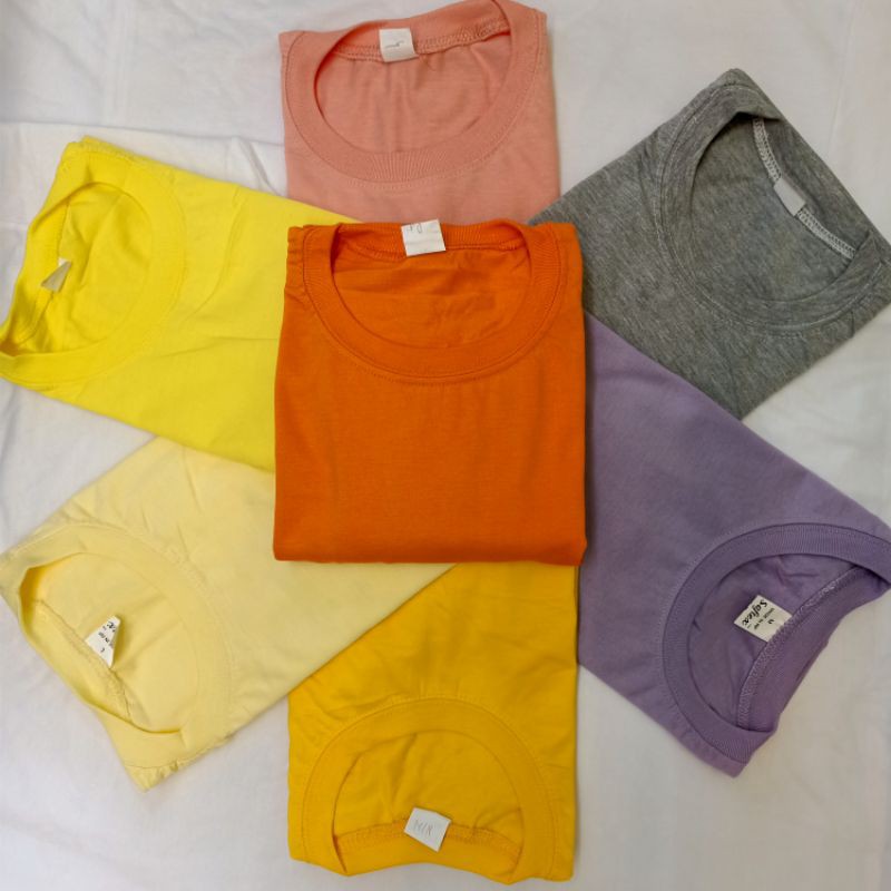 Softex Round Neckplain Shirt Shopee Philippines