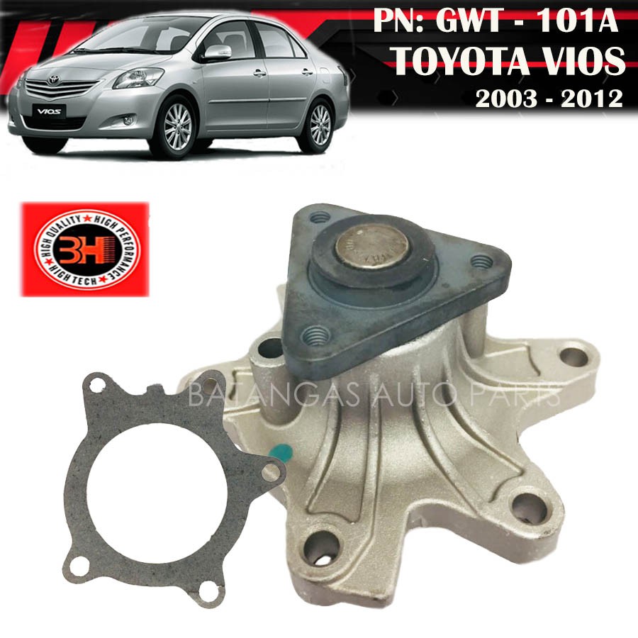 WATER PUMP ASSEMBLY GWT101A 3H for TOYOTA VIOS GEN1 / GEN2 1NZ 2NZ