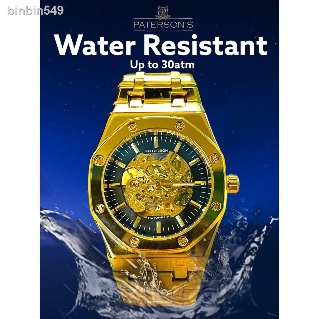 mechanical watch Men PATERSON Automatic Mechanical Skeleton Sport