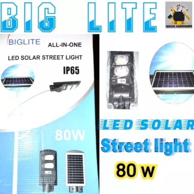 BIGLITE 80W Led Solar Street Light 1P65