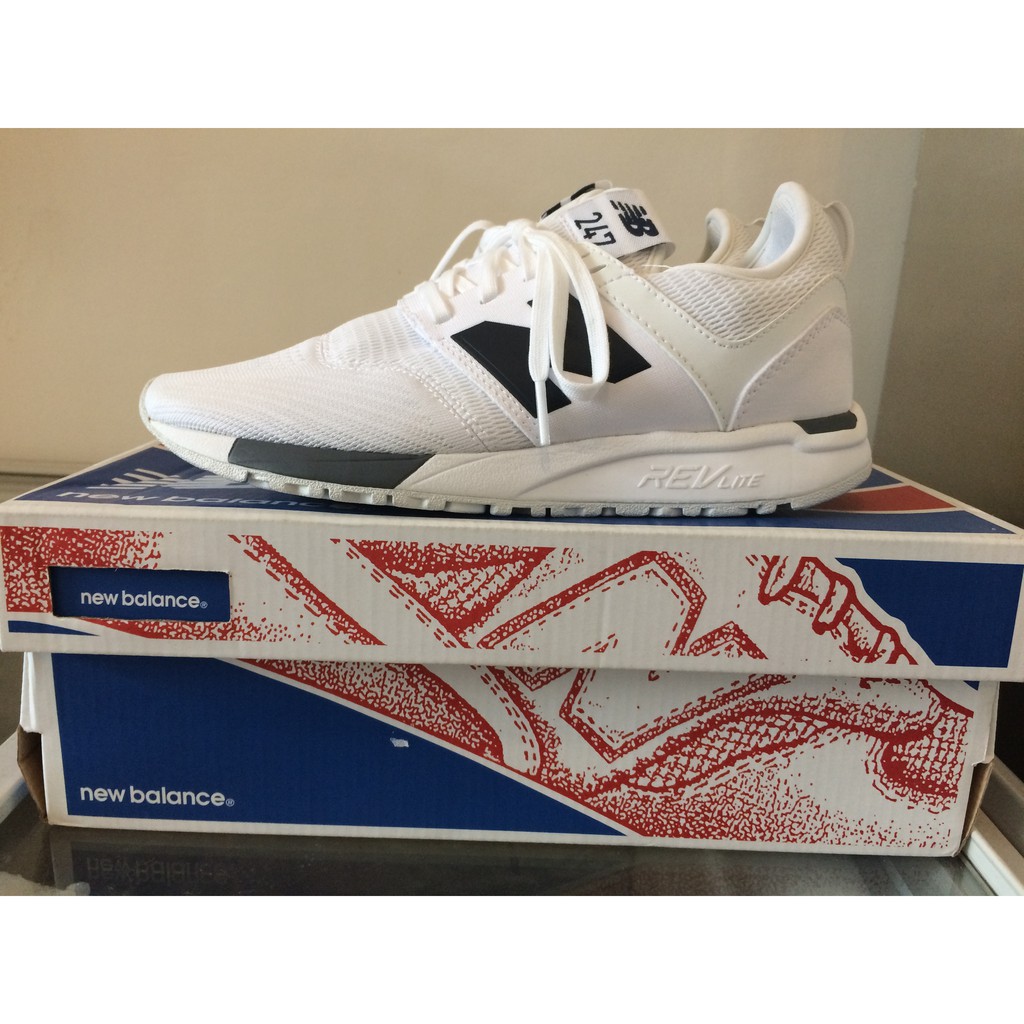 Mens white new balance on sale 247