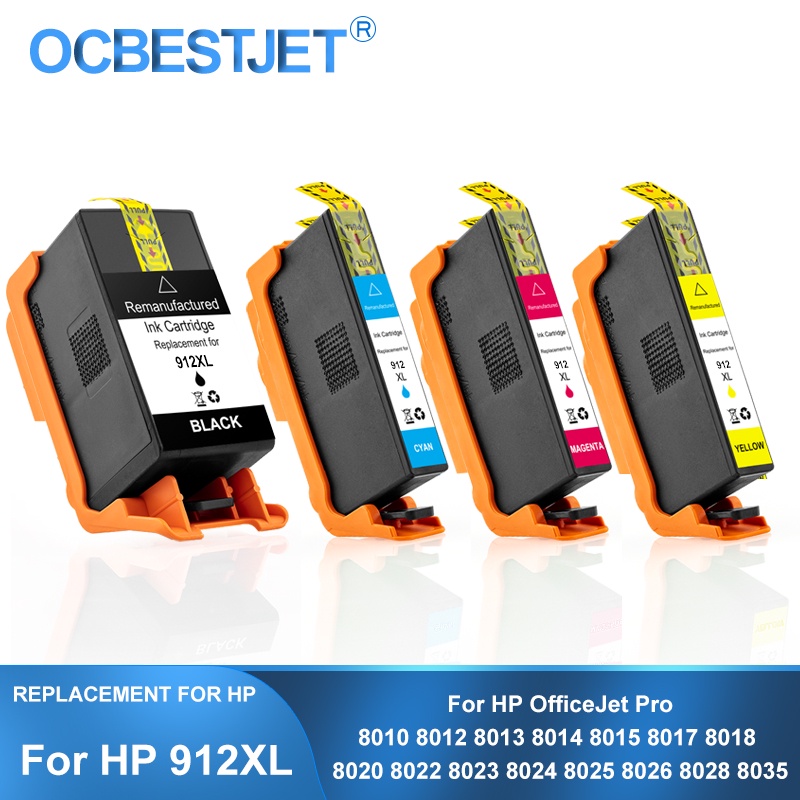 912XL Compatible Ink Cartridge For HP 912, for OfficeJet Pro 8020 8022 8023  8024 8025 8026 8028 8035 8010 8012 printer