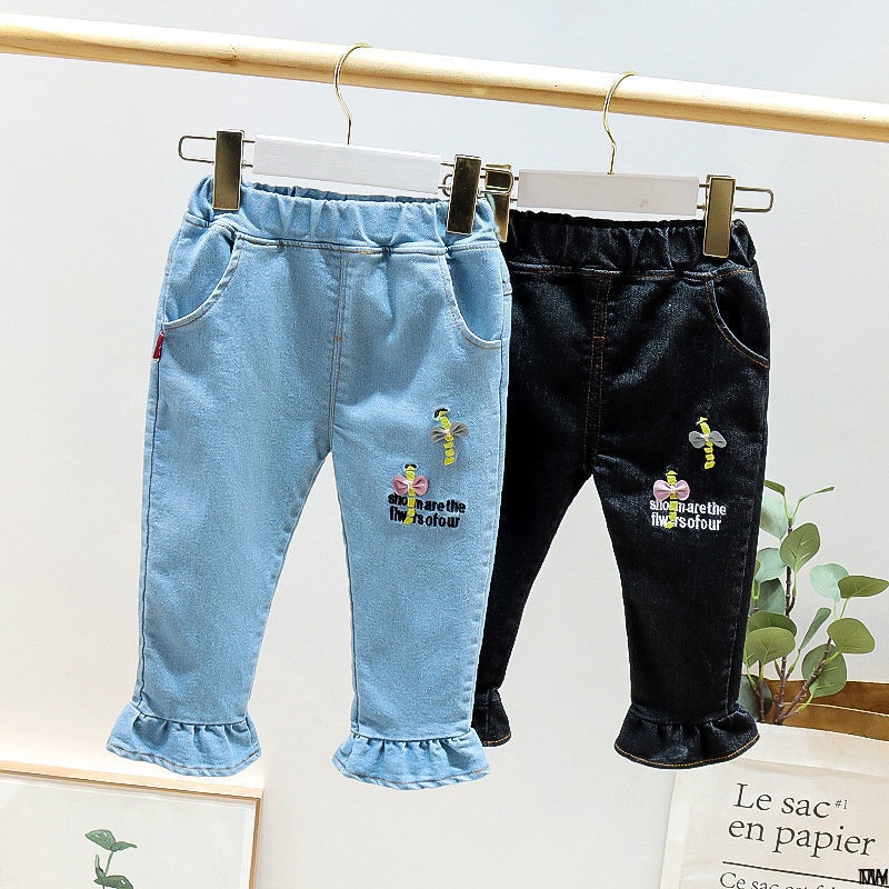 Baby pants 0-3.5-year-old girls' jeans new children's and girls ...