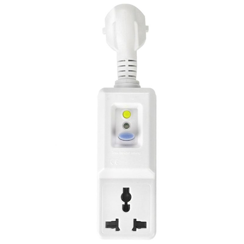 Nevada ʚ ɞ EU 16A Safety Circuit Breaker Cutout Plug RCD Socket Adaptor ...