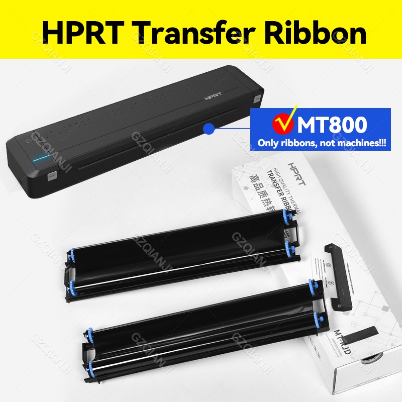 [ 2 Ribbons ] HPRT Printer Special Carbon Tape Transfer Ribbon For