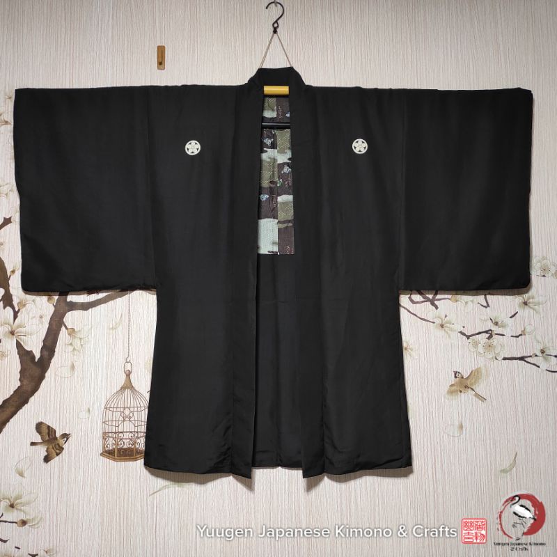 Men's Japanese KuroMontsuki Kimono and Kimono accessories | Shopee ...
