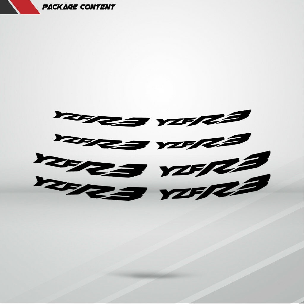 1Set/8Pcs Motorcycle Inner Rim Tape Sticker Decal for Yamaha YZF R3 ...