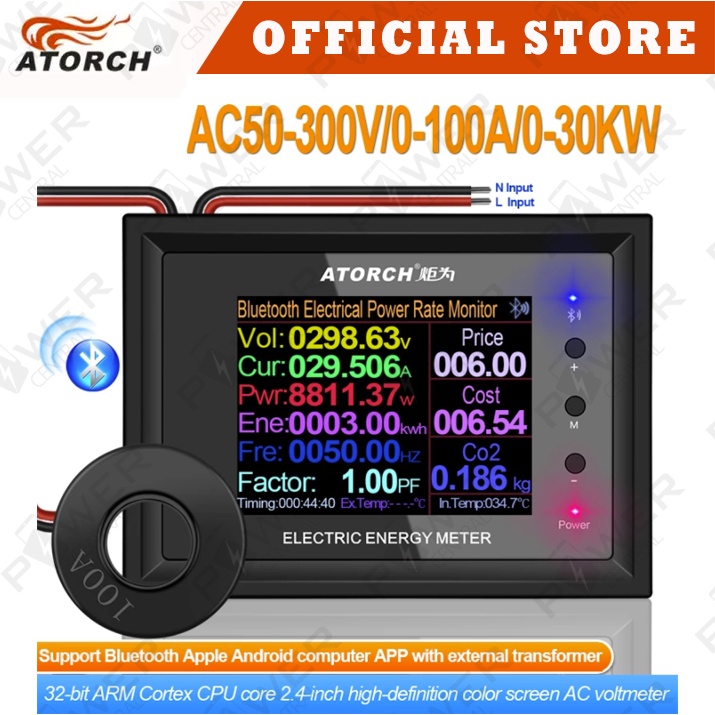 Atorch AT24C 100A 2.4inch Digital Voltmeter Meters Indicator Power
