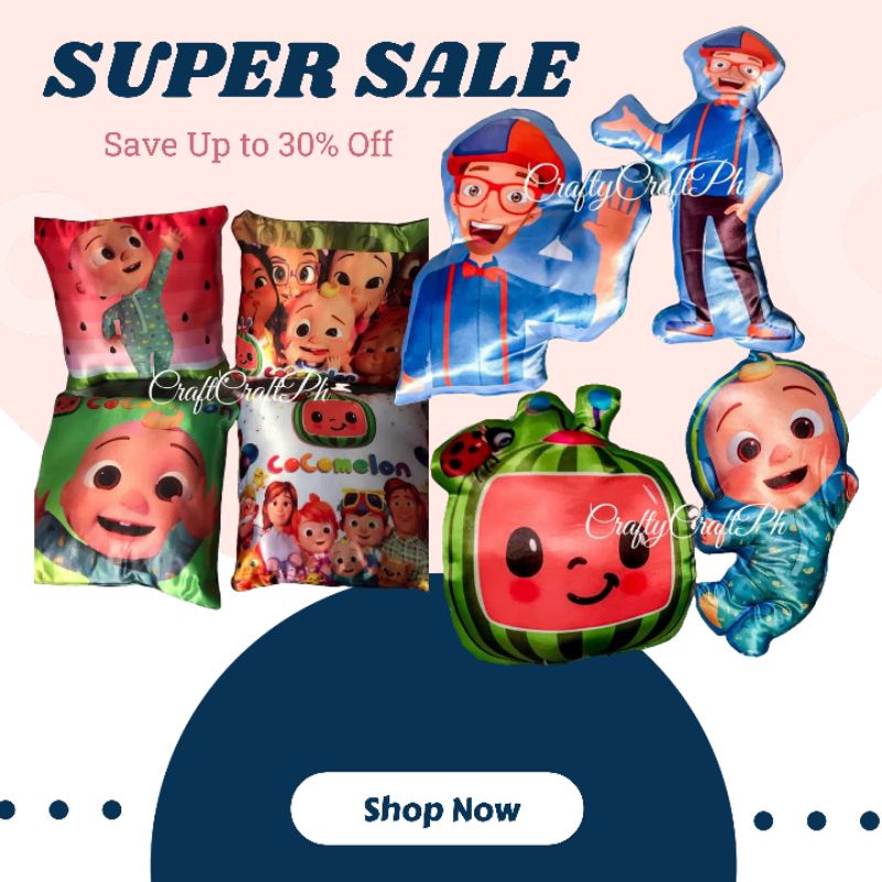 JJ and Cocomelon Pillows For Kids Gift Ideas for Kids Pillow Cocomelon ...