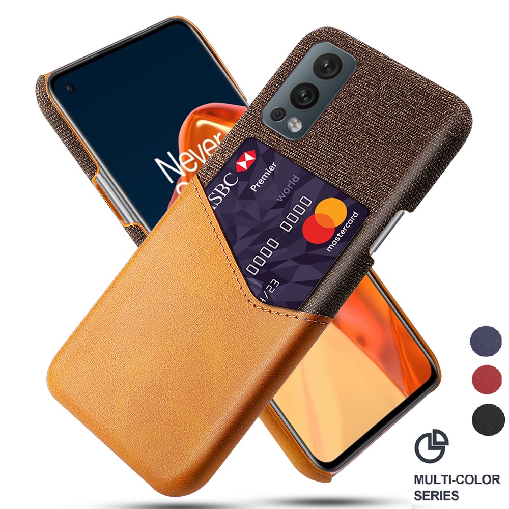 OnePlus Nord 2 5G N200 CE N10 N100 9 Pro 9R Case Luxury Leather Fabric
