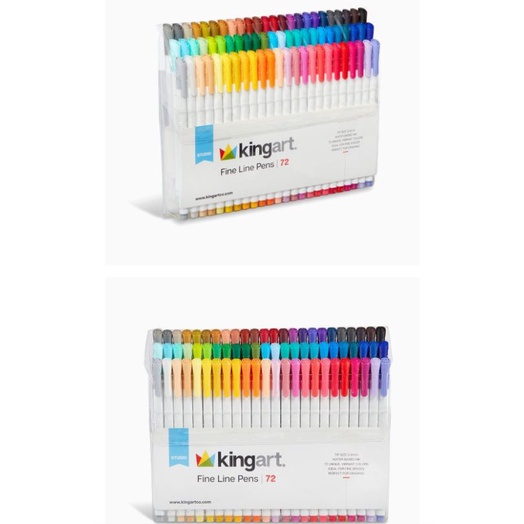 SALE!! KINGART Fine Line Ink Pens, 72 Unique Colors Piece Shopee