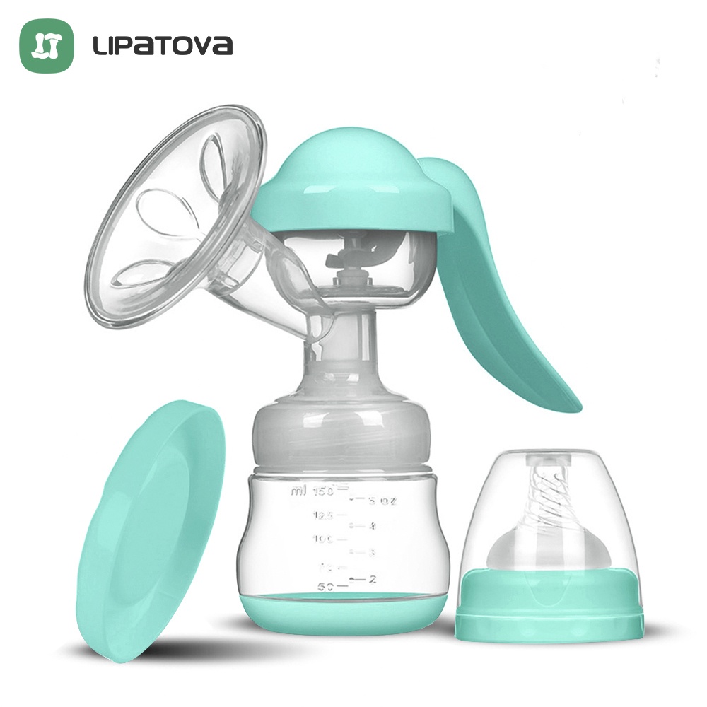 Baby Manual Breast Pump Powerful Baby Nipple Suction 150ml Feeding Milk
