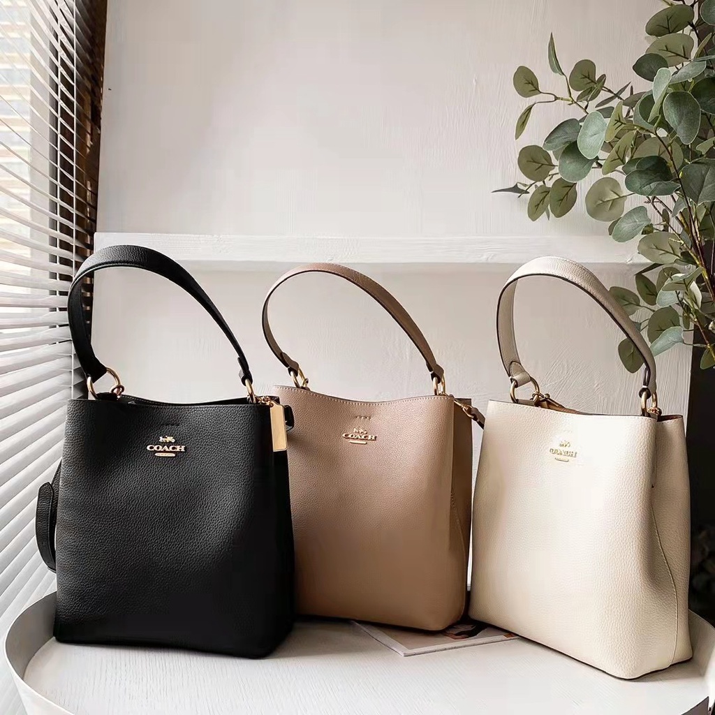 Coach Large/Small bucket Bag comparison/what fits #coach #coachoutlet 