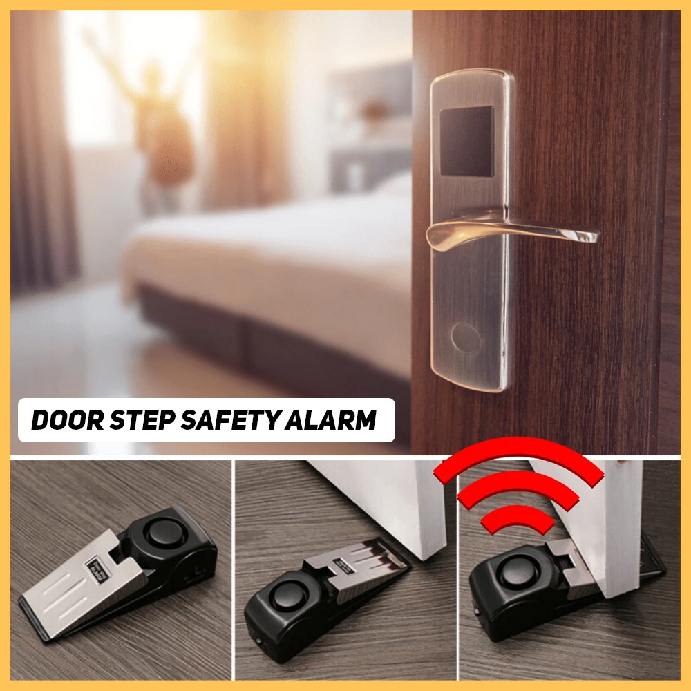 Portable AntiBreak In Door Stop Wireless Security System Alert