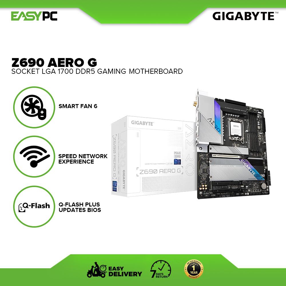 Gigabyte Z690 Aero G Socket LGA 1700 Ddr5 QFlash Plus Updates BIOS