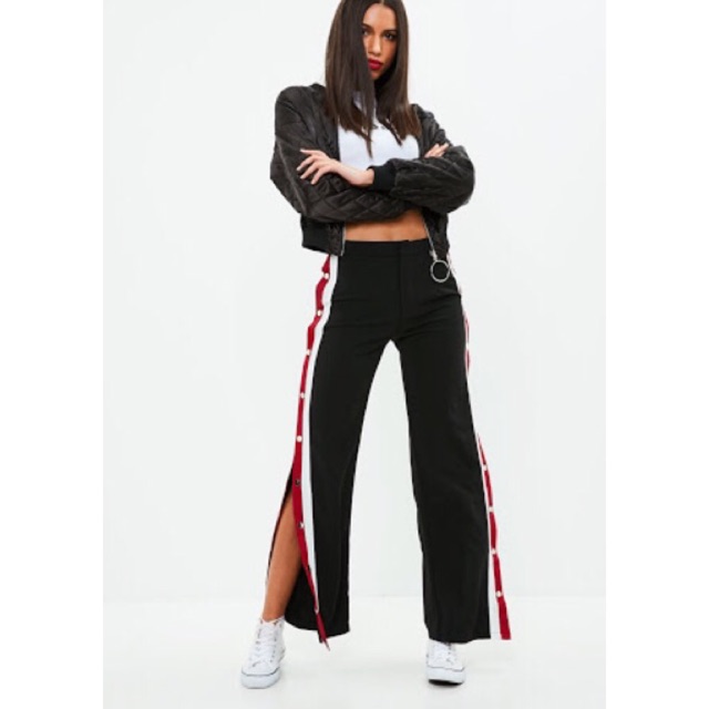 Jogger pants best sale with slits