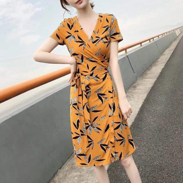Shopee wrap dress online