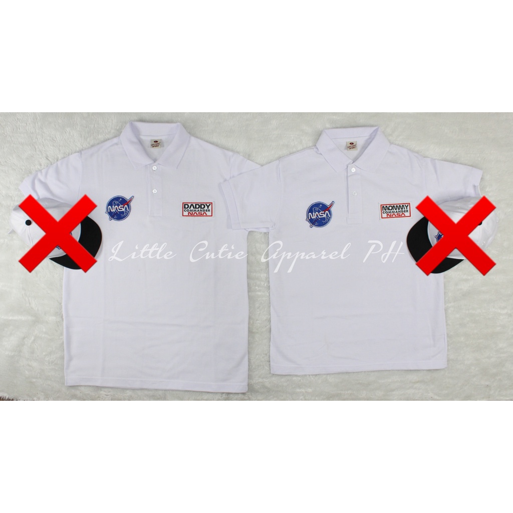 NASA Polo Shirts for Parents (EACH) FREE NAME MENS CUT ADULT ONLY