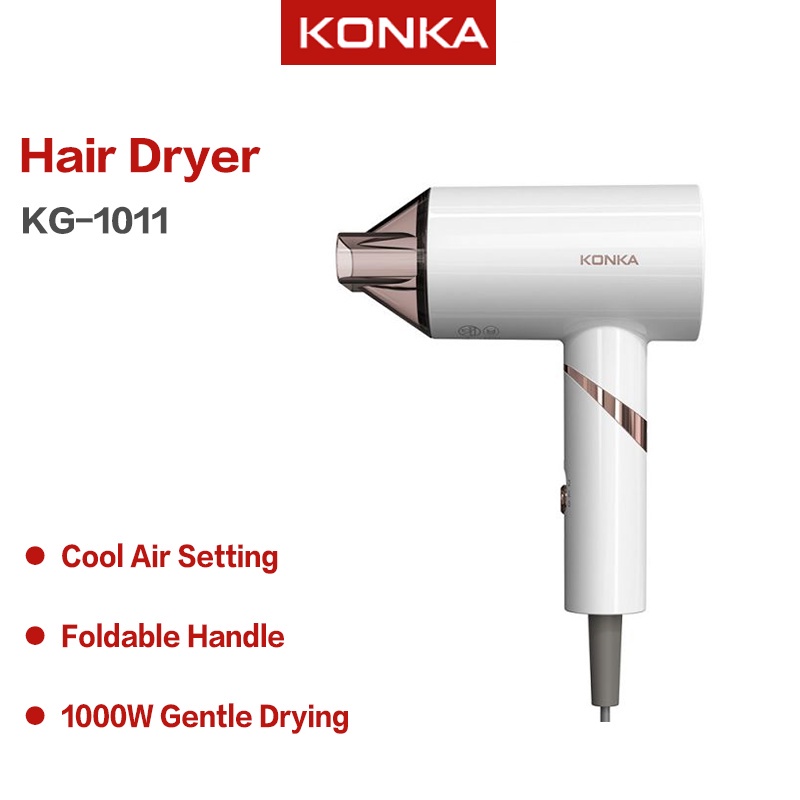 ∋KONKA 1000W/1600W Anion Hair Dryer Hair Blower Portable Hair Dryer ...