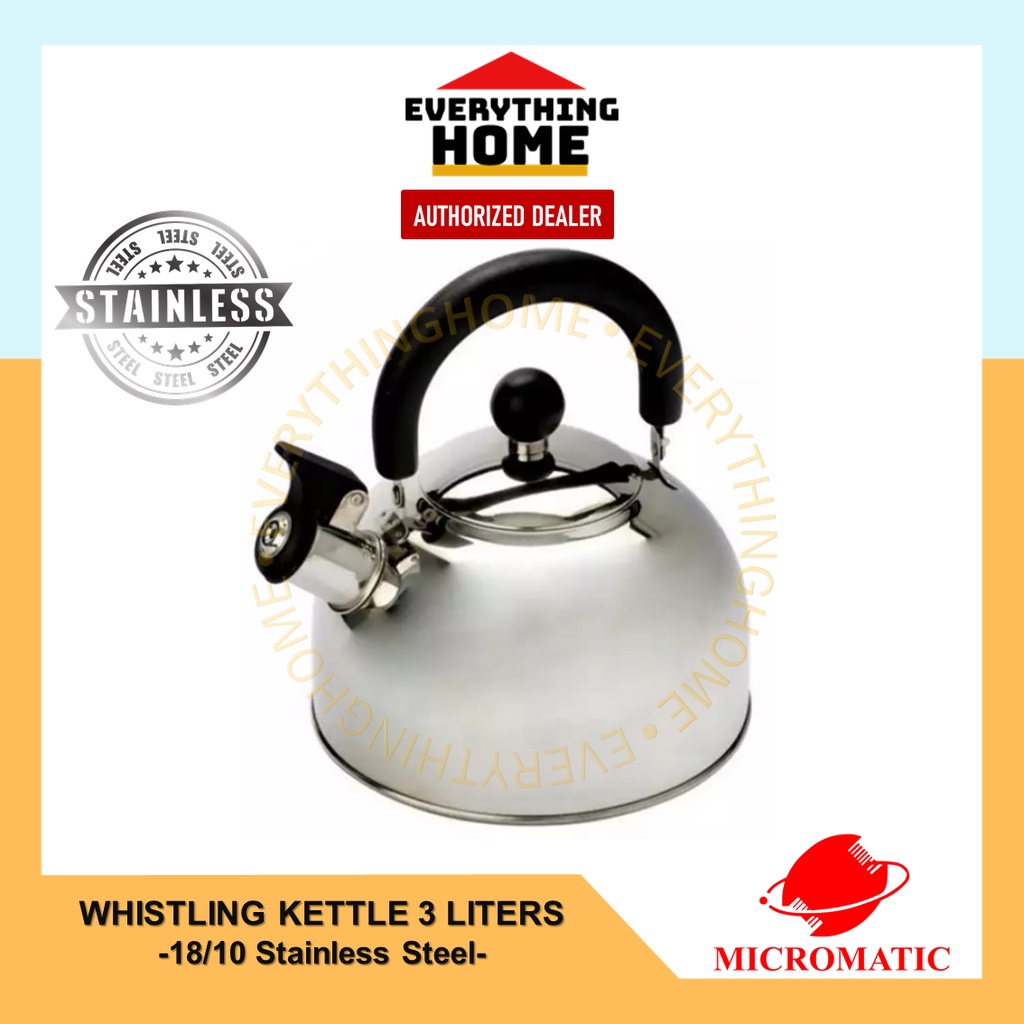 3.0L Thickened Whistle Kettle 304 Stainless Steel Boiling Water