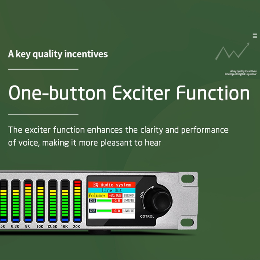 LED Graphic EQ800 31 Tracks Professional Digital Audio High Mid Low ...