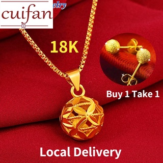 Real Gold] Pure 18k Saudi Gold Necklace Pawnable Original Necklace for  Women Necklace for Girls Korean Style Good Luck Couple Necklace Love Pendant  Fasion Jewellery Not Fade Birthday Present Engagement Gift Necklaces