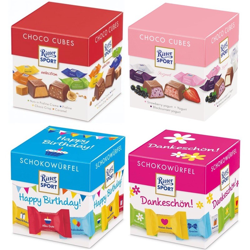 Ritter Sport Choco Cubes Classic 176gm (22pieces) Made In Germany ...