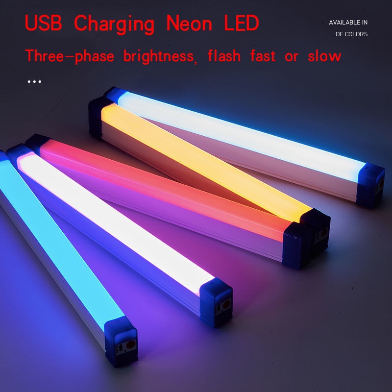 LED Handheld Rechargeable Tube Influencer Atmosphere Light Colorful ...