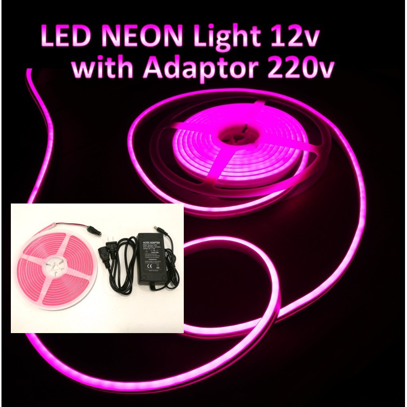 Plug and Play. PINK LED NEON Light for advertising, logo signage