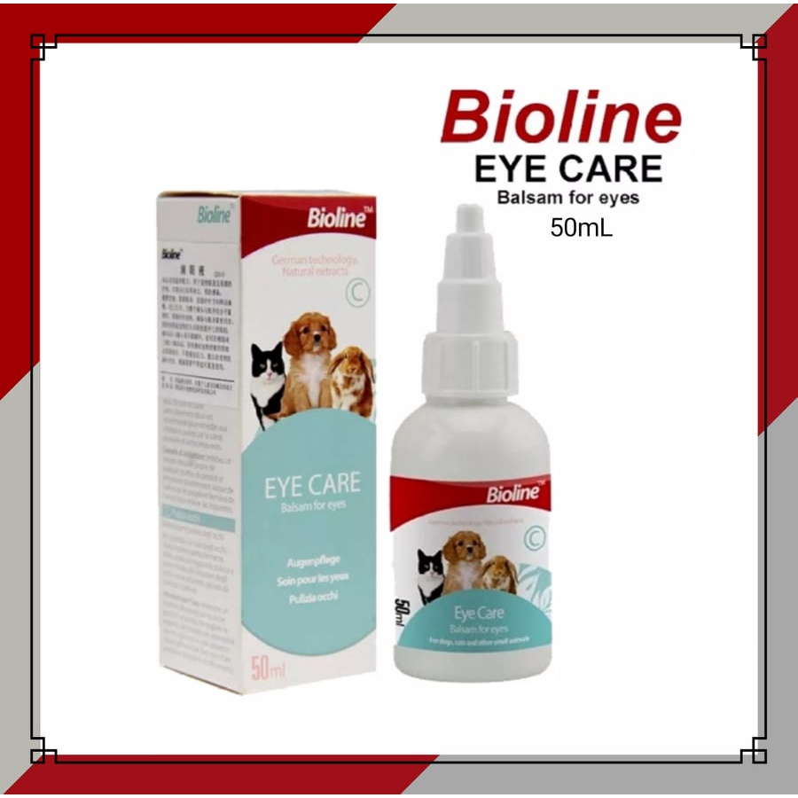 BIOLINE Eye Care Balsam For Eyes For Dogs, Cats and Rabbits 50mL