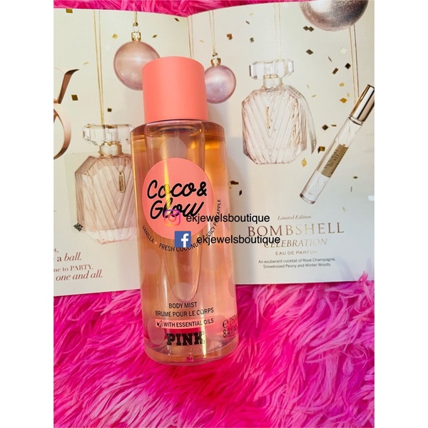 Victoria's Secret Coco & Glow Bodymist 250ml | Shopee Philippines