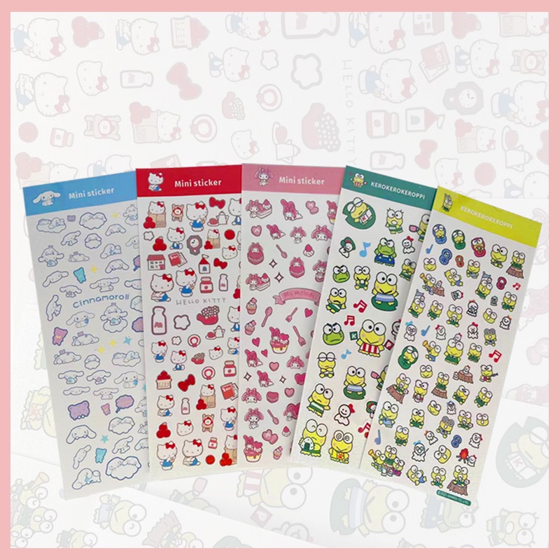 Sanrio Sticker HelloKitty Handbook Melody Waterproof Cinnamon Dog Laser ...