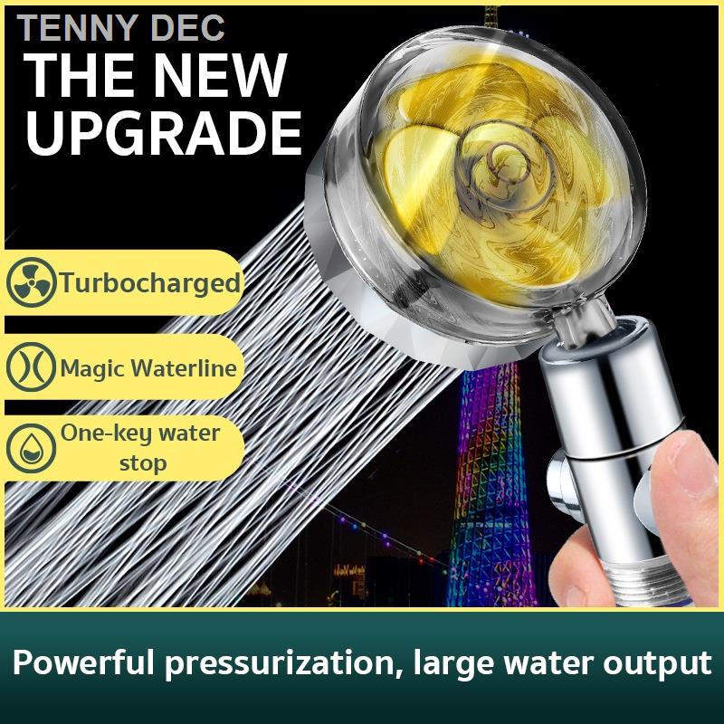 HOT Propeller Shower Head High Pressure 360 Rotation High Pressure