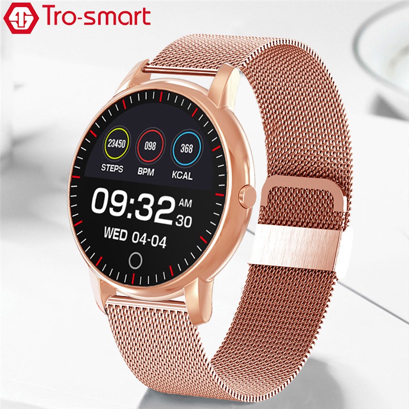 Ladies rose gold online smartwatch