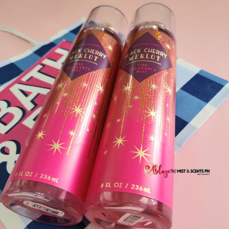 Black Cherry Merlot Body Mist by Bath & Body Works | Shopee Philippines