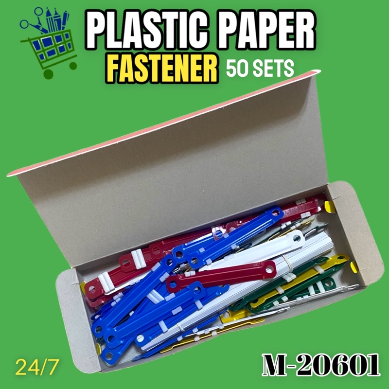 Plastic Paper FASTENERS (50sets) Sold Per Box | Shopee Philippines