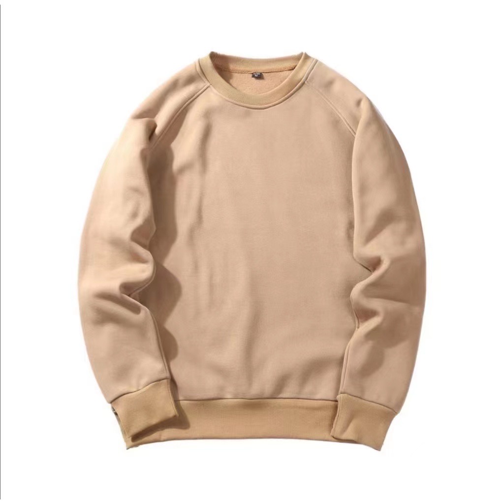 Pure Color Unisex Sweater Longsleeve Sweatshirt Crew Neck Knit Trending Sweaters
