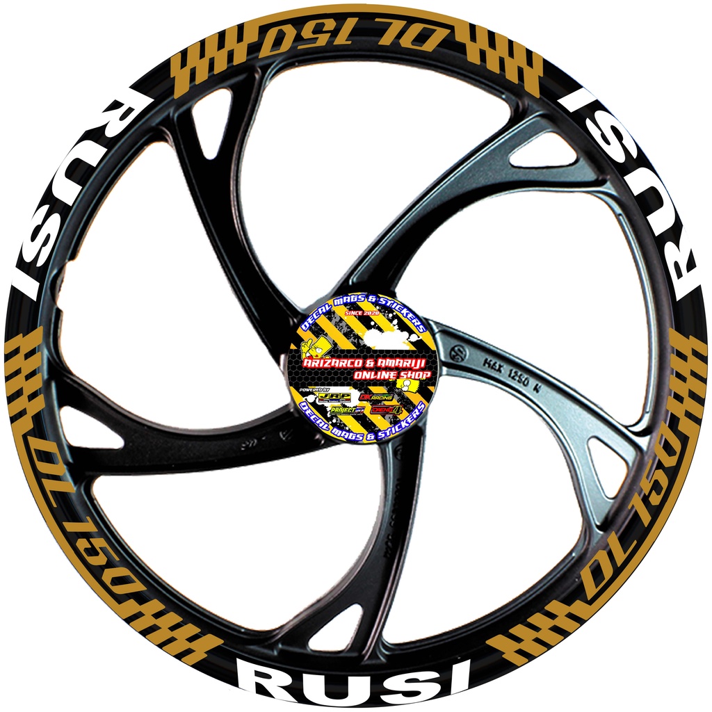 RUSI DL 150 RACING DECAL MAG STICKER GOOD FOR 2 MAGS | Shopee Philippines