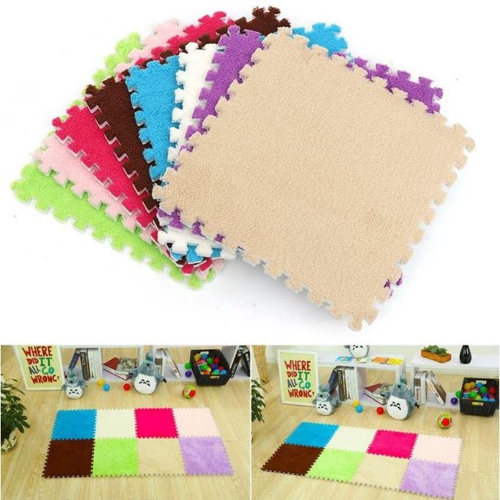 30cm x 30cm Carpet Foam Puzzle Floor Mat Tile Assemble Mat Interlocking ...