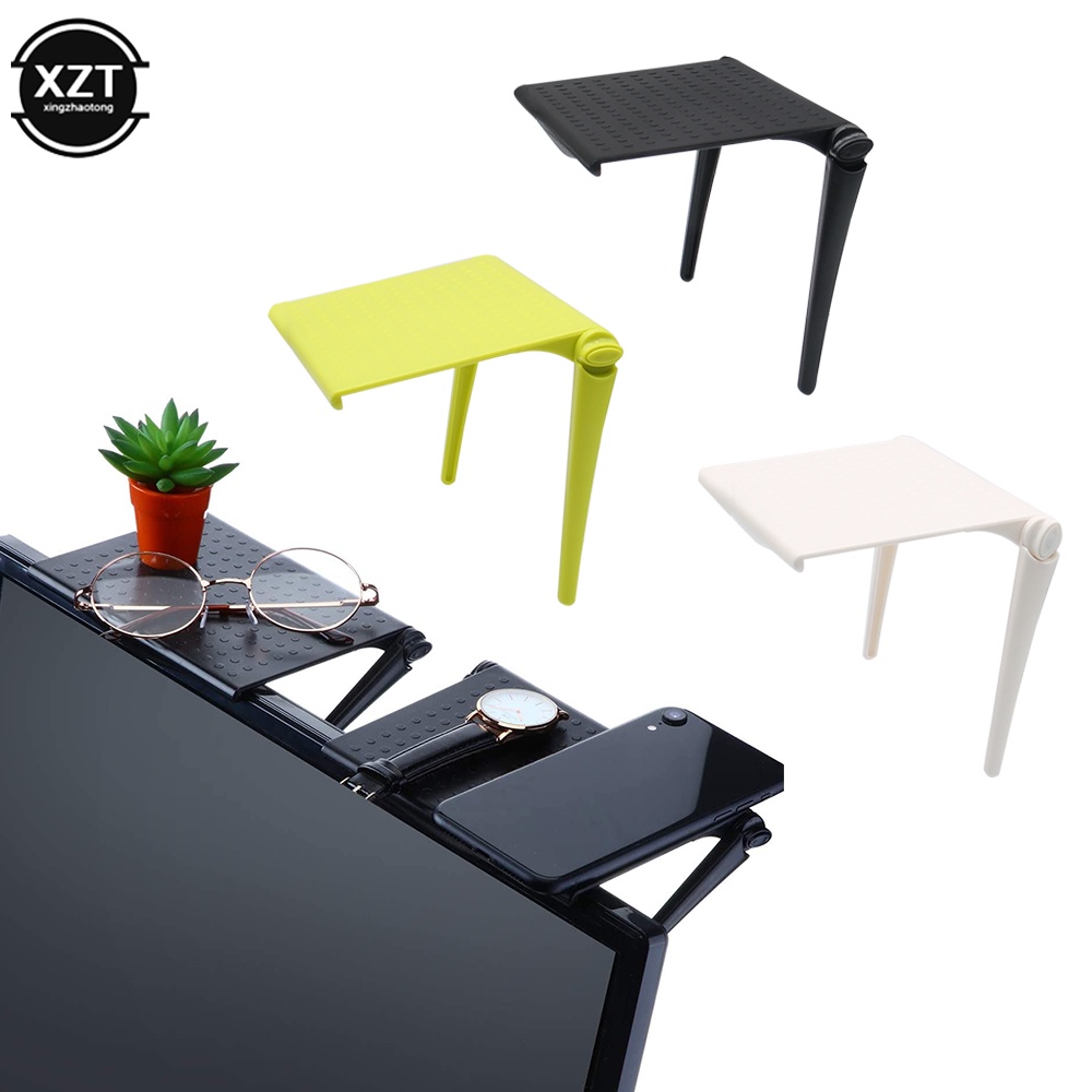 TV Computer Screen Caddy Screen Top Shelf Desktop Adjustable Storage ...
