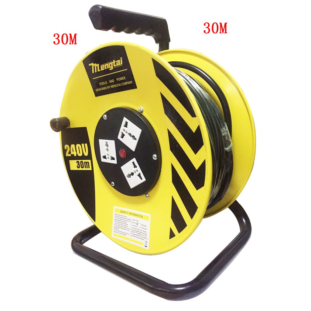 MENGTAI Extension Wheel Cable Reel 30m
