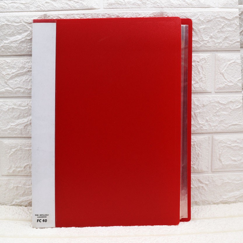 PD FC 40 pockets File & Folder Display Clear Book Long Folder File ...